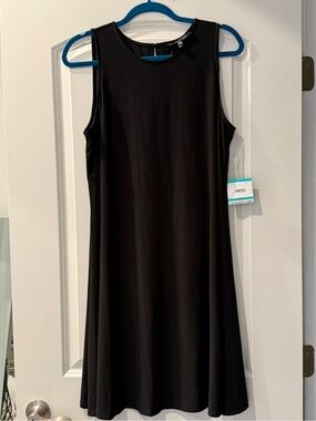 Anne Klein Black Sleeveless Mini Shift Dress